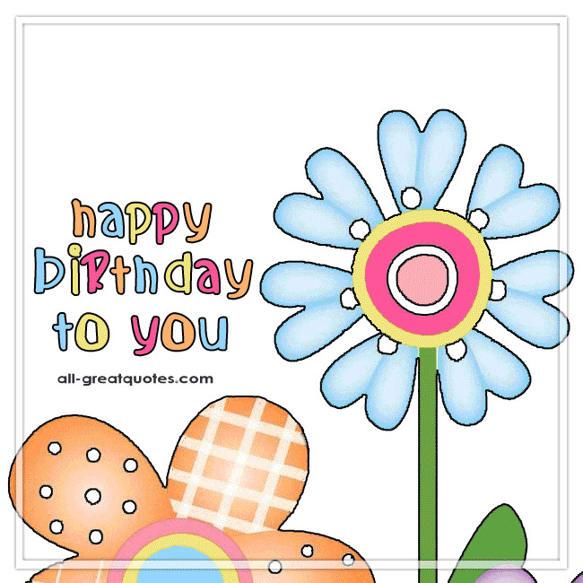 Animated Birthday Cards For Facebook
 Happy Birthday To You Animated Birthday Cards For