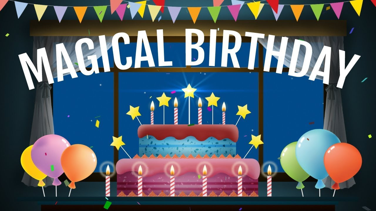 Animated Happy Birthday Wishes
 Magical Birthday animation Video Happy Birthday wishes