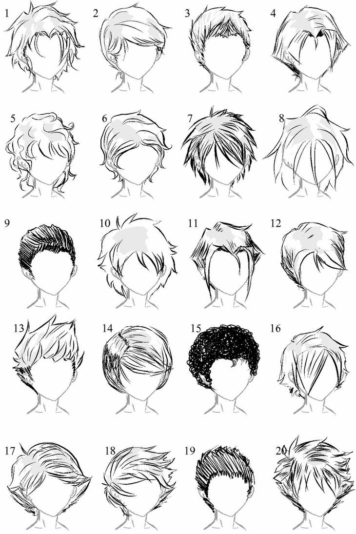 Anime Hairstyle Male
 20 More Male Hairstyles by LazyCatSleepsDaily on DeviantArt