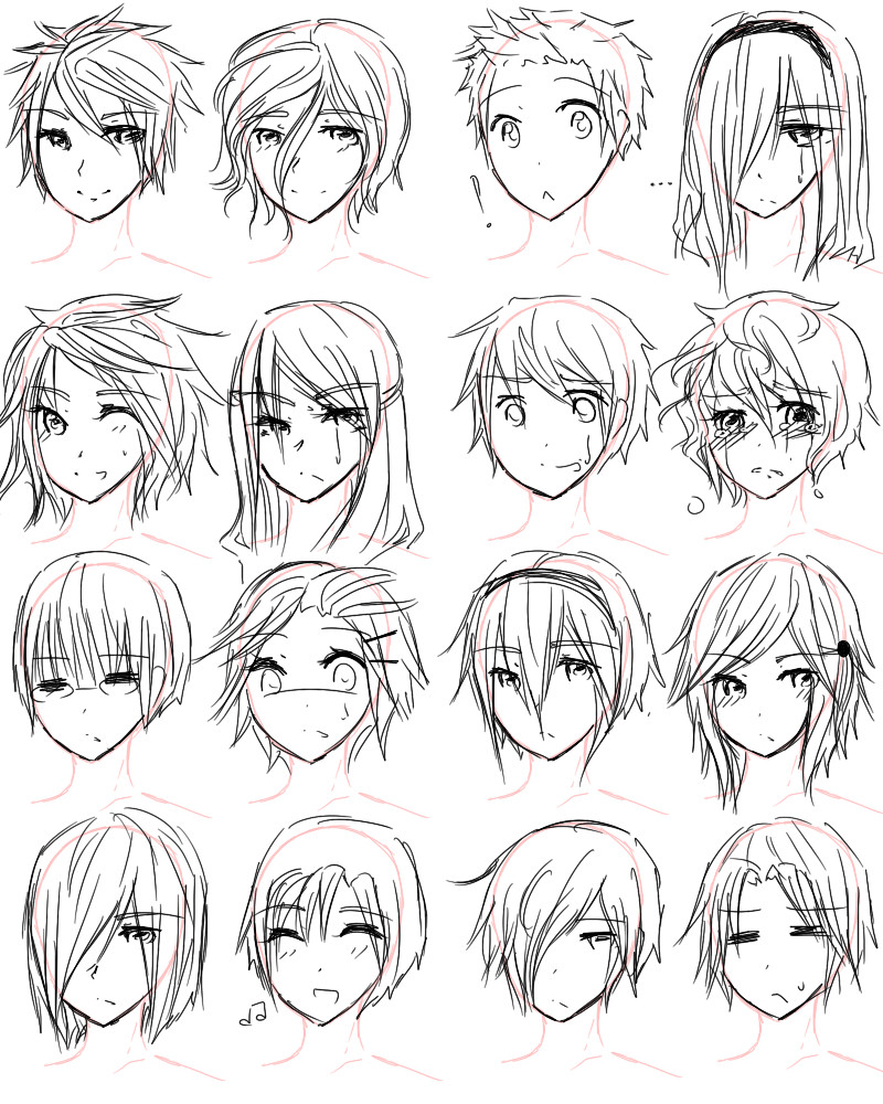 Anime Hairstyle Male
 Boy Hairstyles Drawing at GetDrawings