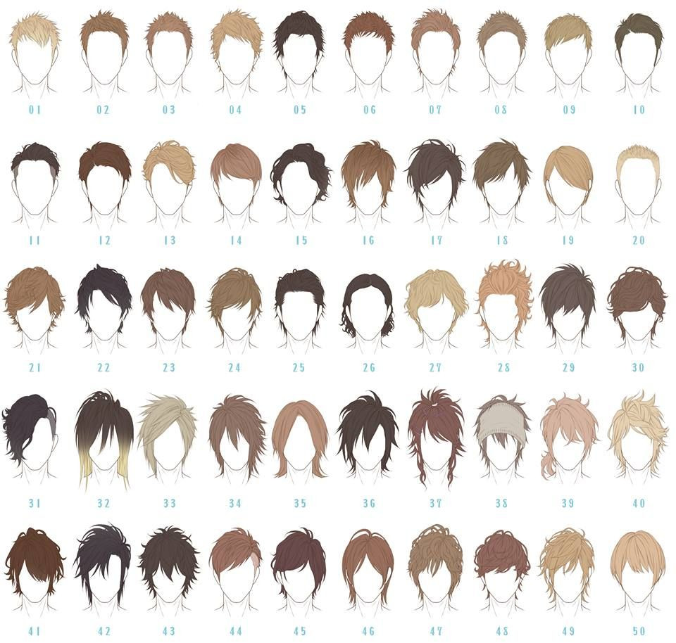 Anime Hairstyle Names
 What is the name of the haircut in number 12 and 13 of
