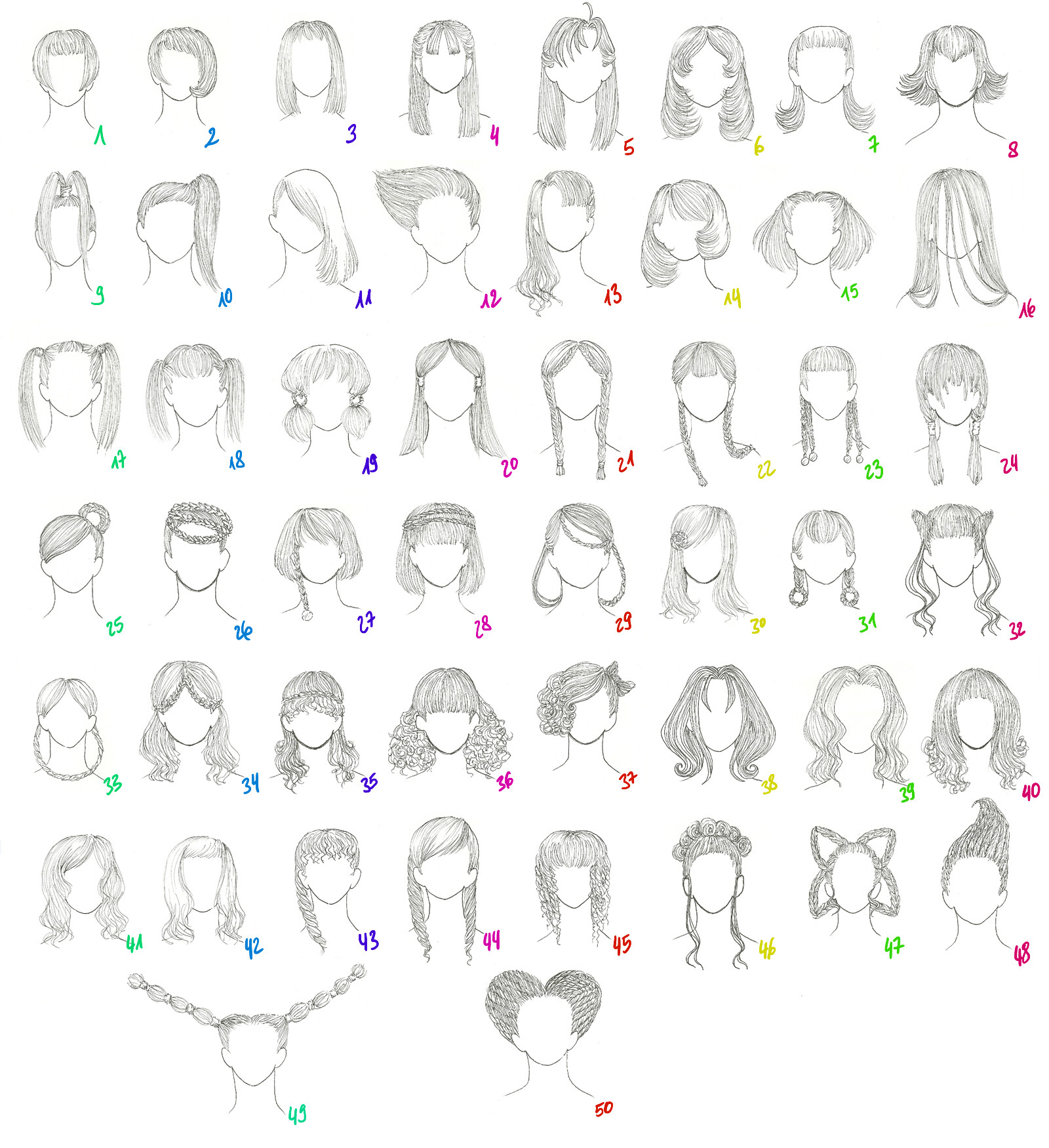 Anime Hairstyle Names
 50 Female Anime Hairstyles by AnaisKalinin on DeviantArt