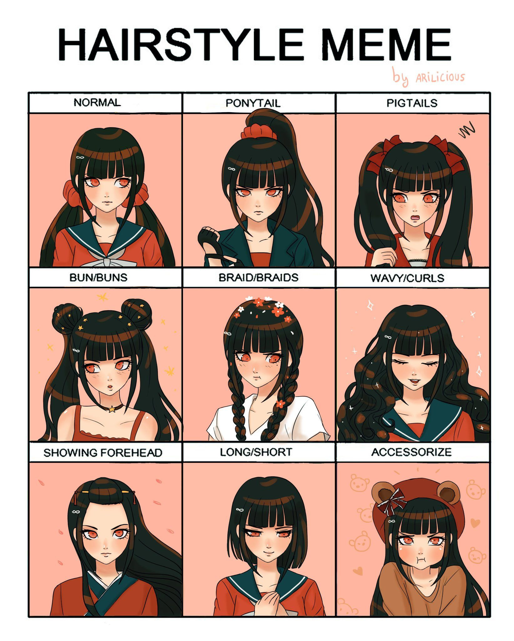 Anime Hairstyle Names
 𝓐𝓻𝓲🌙 on