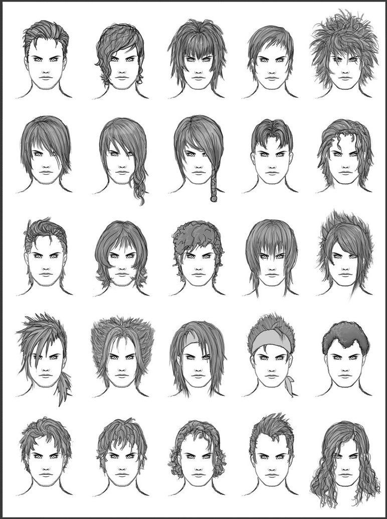 Anime Hairstyle Names
 Hairstyles for male characters Feel free to use for