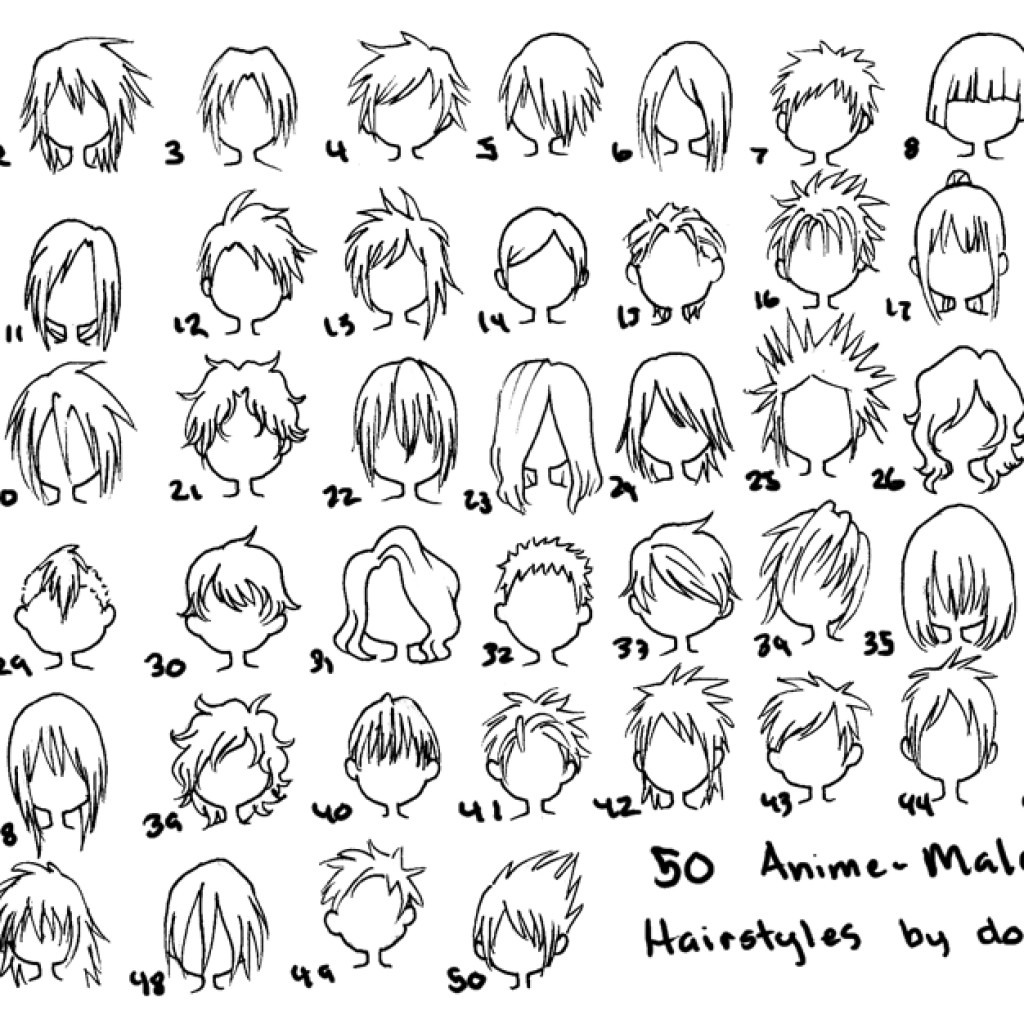 Anime Hairstyles Boy
 Male Anime Hairstyles Drawing at GetDrawings