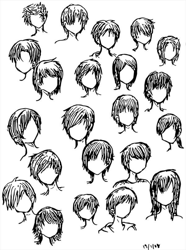 Anime Hairstyles Boy
 Boy Hairstyles by DNA lily on DeviantArt