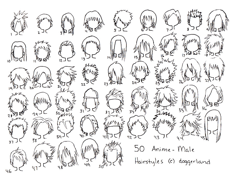 Anime Men Hairstyles
 anime male hair styles by totamikun on DeviantArt