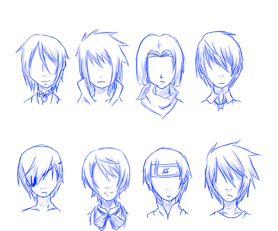 Anime Men Hairstyles
 Anime Male Hair Drawing at GetDrawings