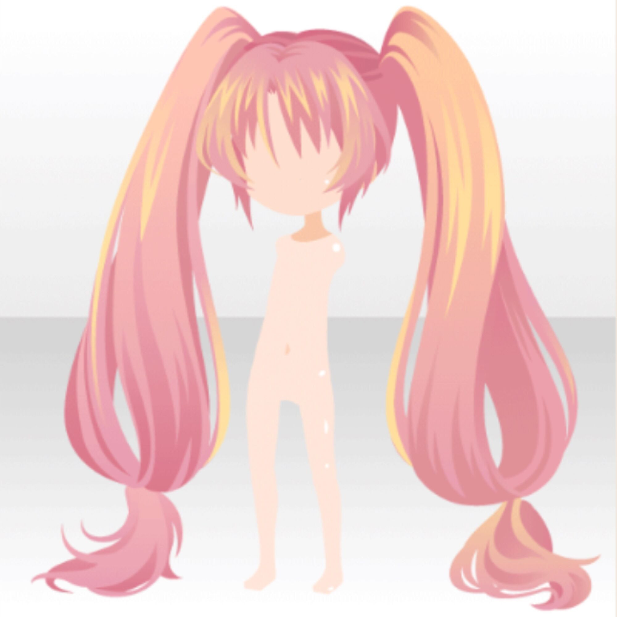 Anime Pigtail Hairstyles
 Image Hairstyle Long Pigtails ver A pink