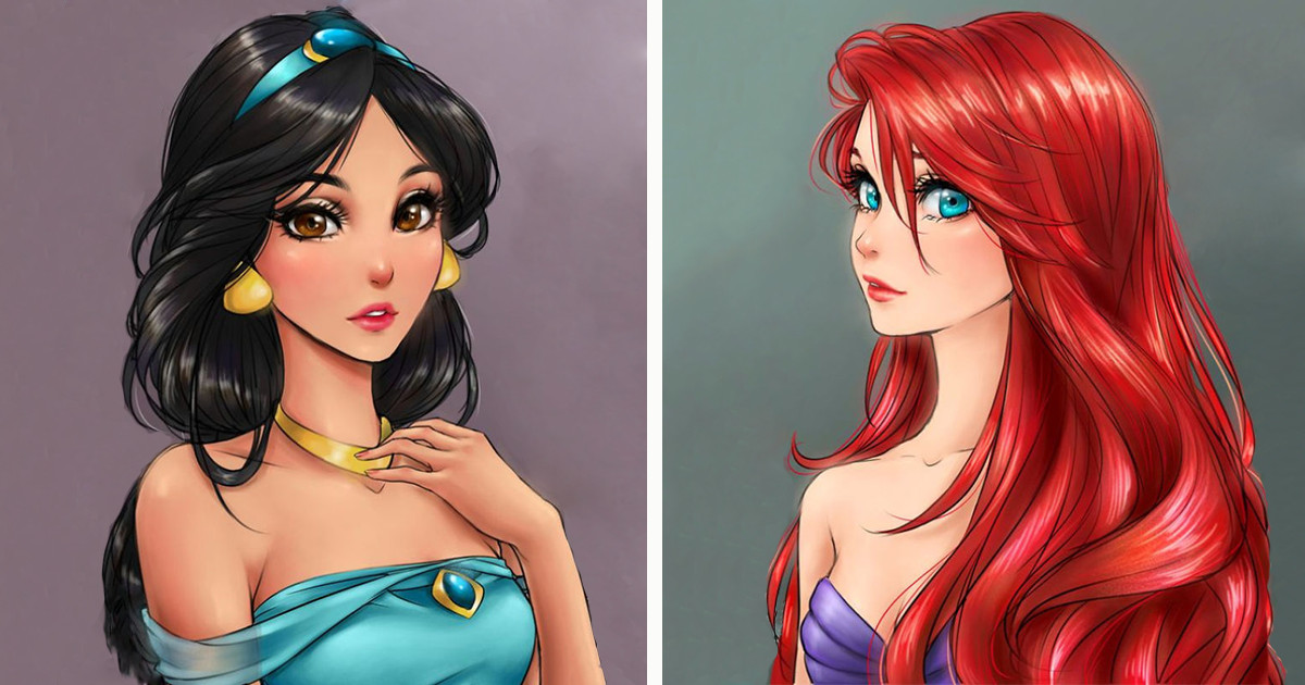 Anime Princess Hairstyles
 I Draw Disney Princesses As Anime Characters
