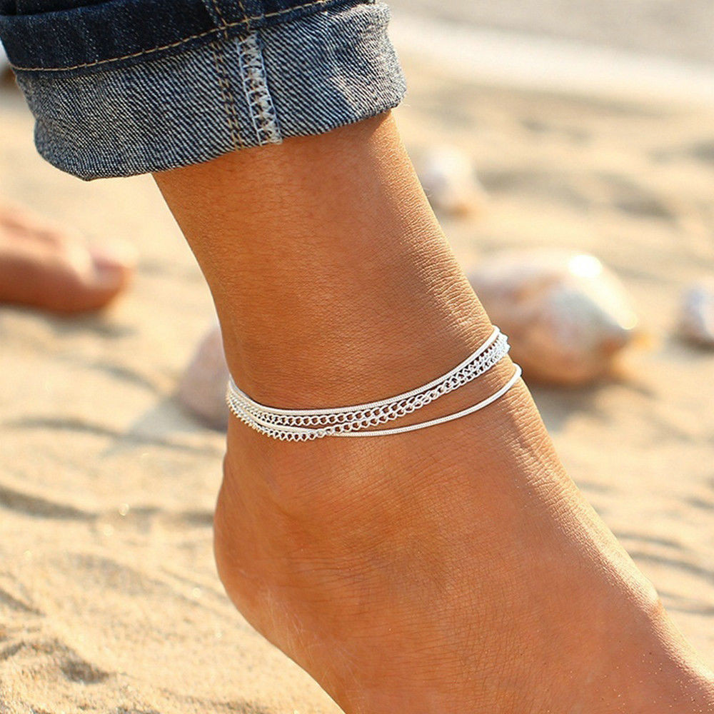 Ankle Bracelets For Women
 Women Turquoise Charm Anklet Ankle Bracelet Chain Sandal
