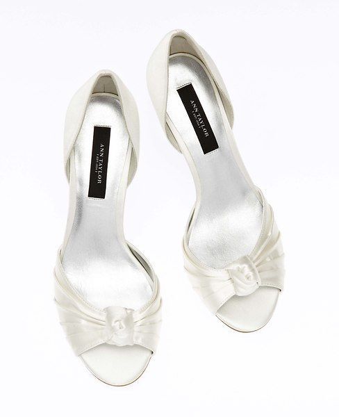 Ann Taylor Wedding Shoes
 Ann Taylor AT Special Occasions Pleated Knot Satin