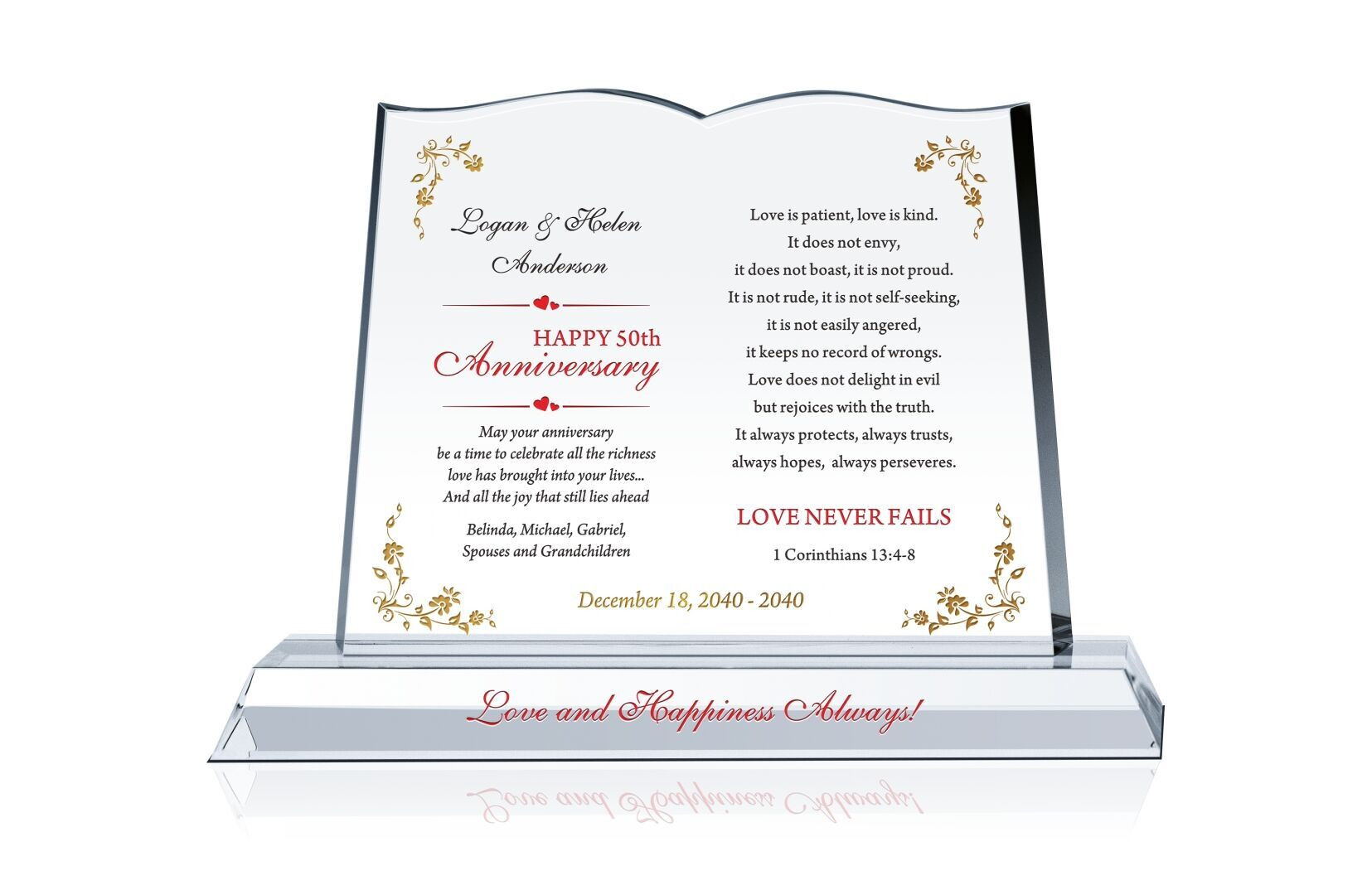 Anniversary Gift Ideas For Couple
 Anniversary Gift for Couple Crystal Central