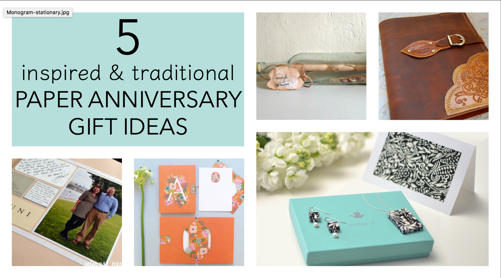 Anniversary Gift Ideas For Her
 5 Traditional Paper Anniversary Gift Ideas for Her Paper