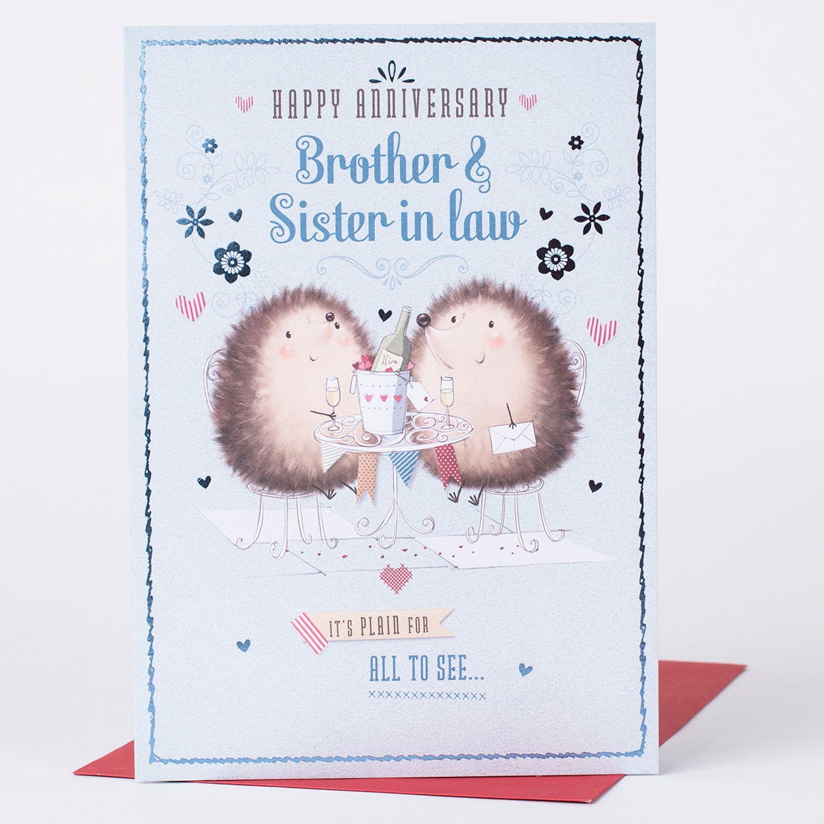 Anniversary Gift Ideas For Sister And Brother In Law
 Anniversary Card Brother & Sister in Law