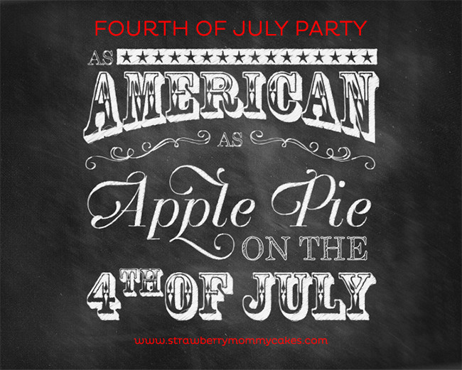 Apple Pie Fourth Of July
 PARTY Apple Pie on the Fourth of July Strawberry Mommycakes