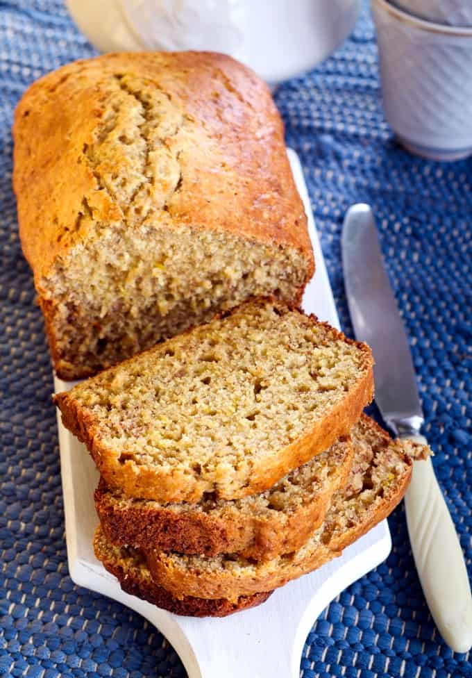 Applesauce Banana Bread
 Low Fat Applesauce Banana Bread