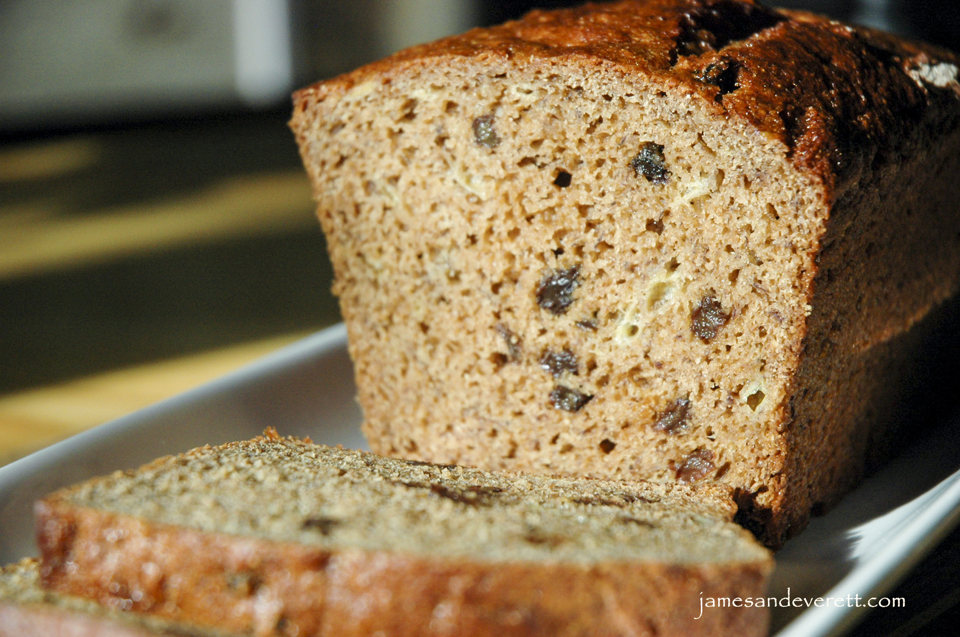 Applesauce Banana Bread
 Applesauce & Honey Whole Wheat Banana Bread – James & Everett