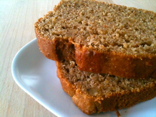 Applesauce Banana Bread
 Healthy Intuitions Moist Whole Wheat Applesauce Banana Bread