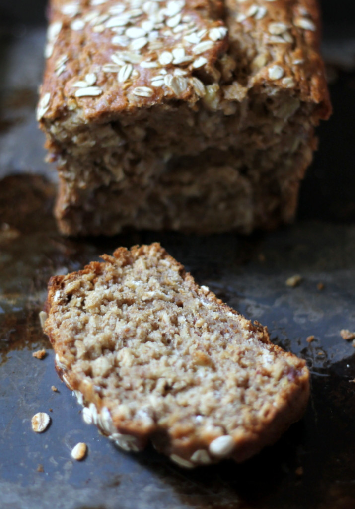 Applesauce Banana Bread
 Whole Wheat Oatmeal Applesauce Banana Bread