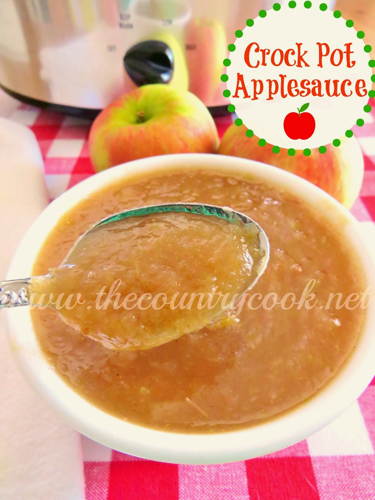 Applesauce Recipes Crockpot
 Crock Pot Applesauce The Country Cook