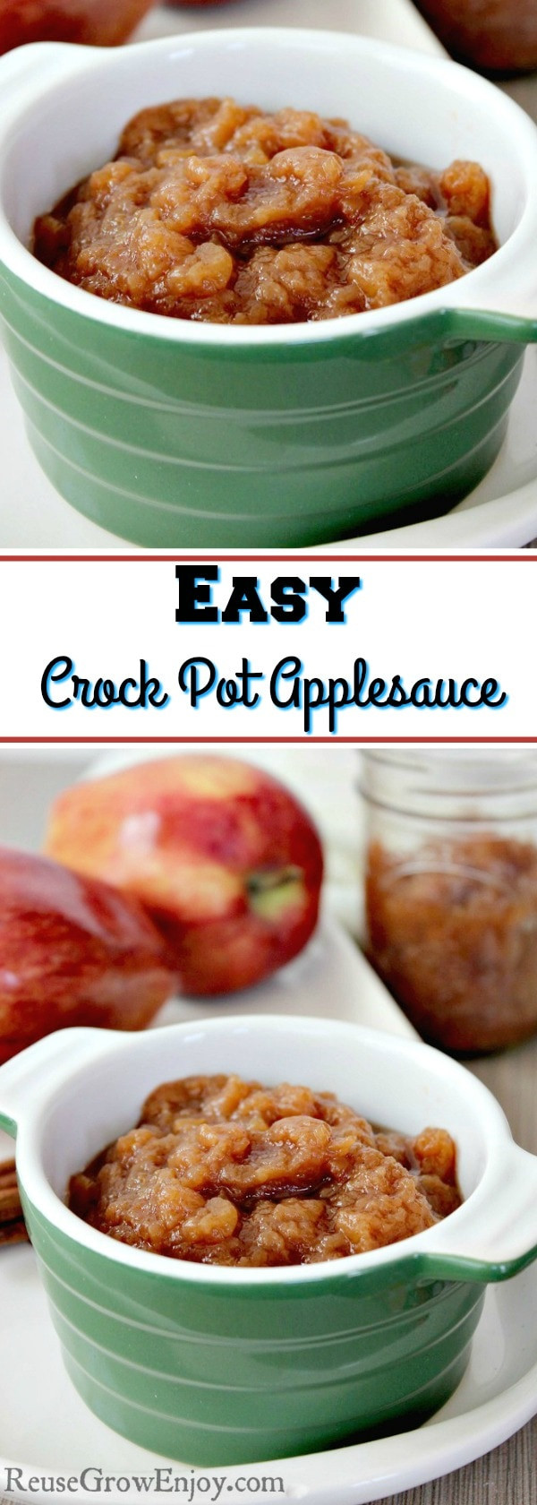 Applesauce Recipes Crockpot
 Crock Pot Applesauce Easy Applesauce Recipe Reuse Grow