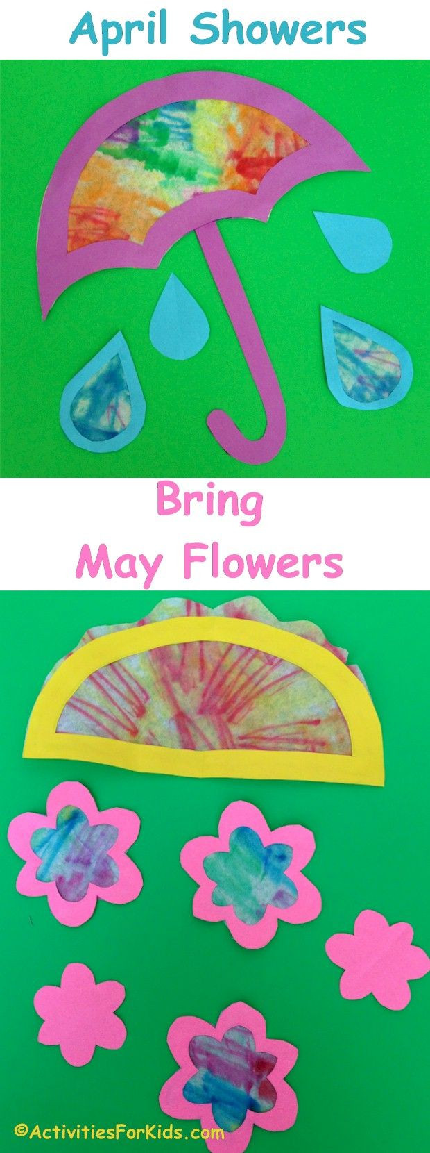 April Toddler Crafts
 April Showers Bring May Flowers