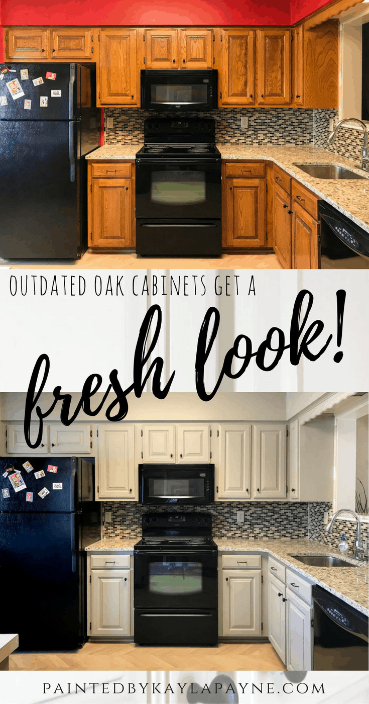 Are Oak Kitchen Cabinets Outdated
 Outdated Oak Cabinets Get a Fresh Look Painted by Kayla Payne
