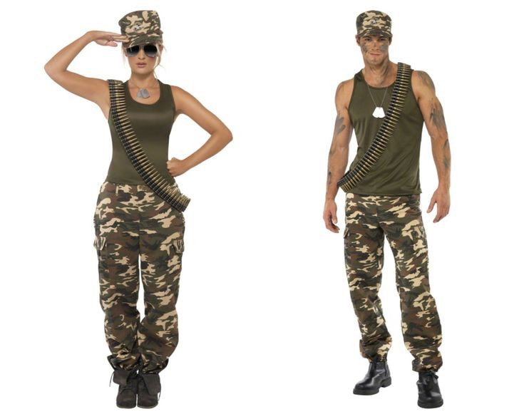 Army Girl Costume DIY
 G I Joe and G I Jane
