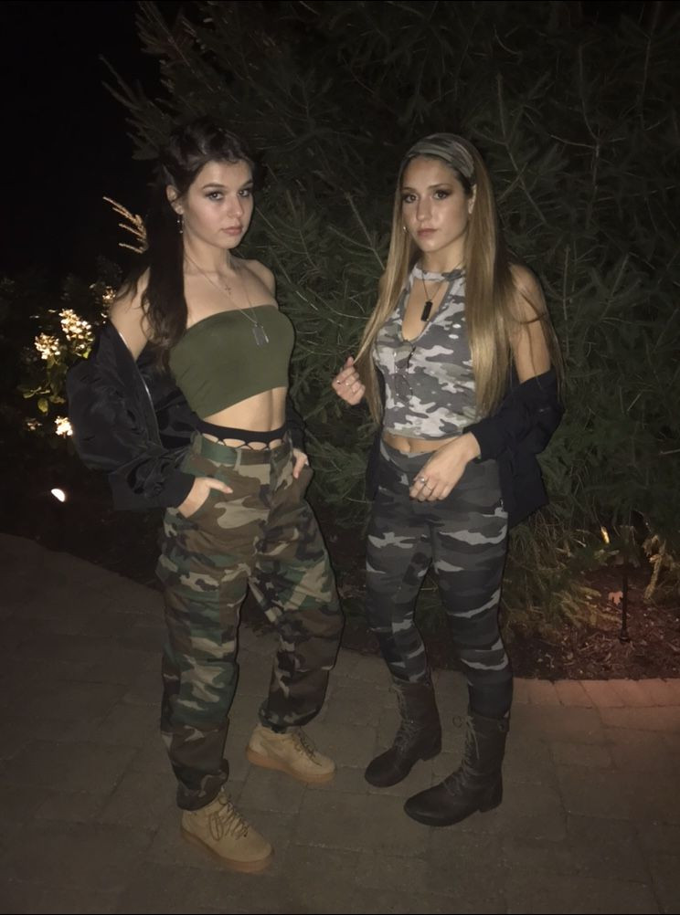 Army Girl Costume DIY
 Army girls Halloween costume camo Hey guys Check this out