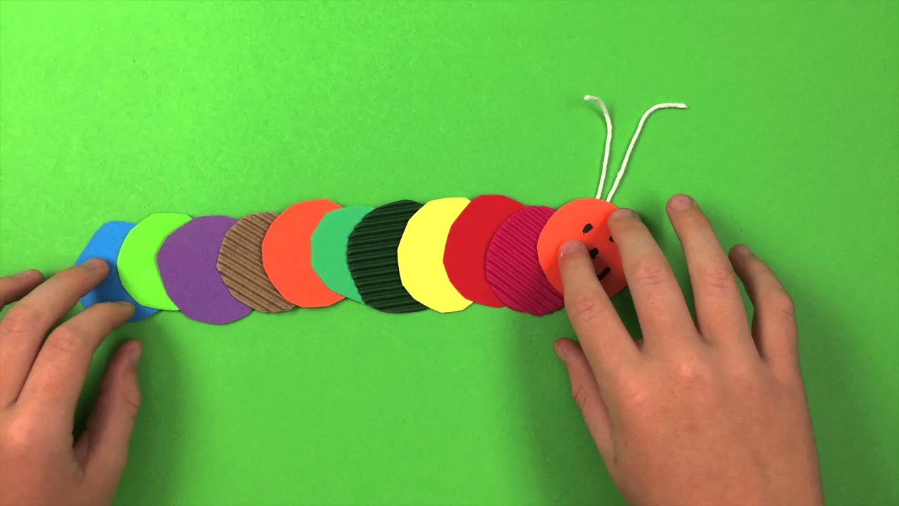 Art And Craft Activities For Preschoolers
 How to make a Caterpillar simple preschool arts and