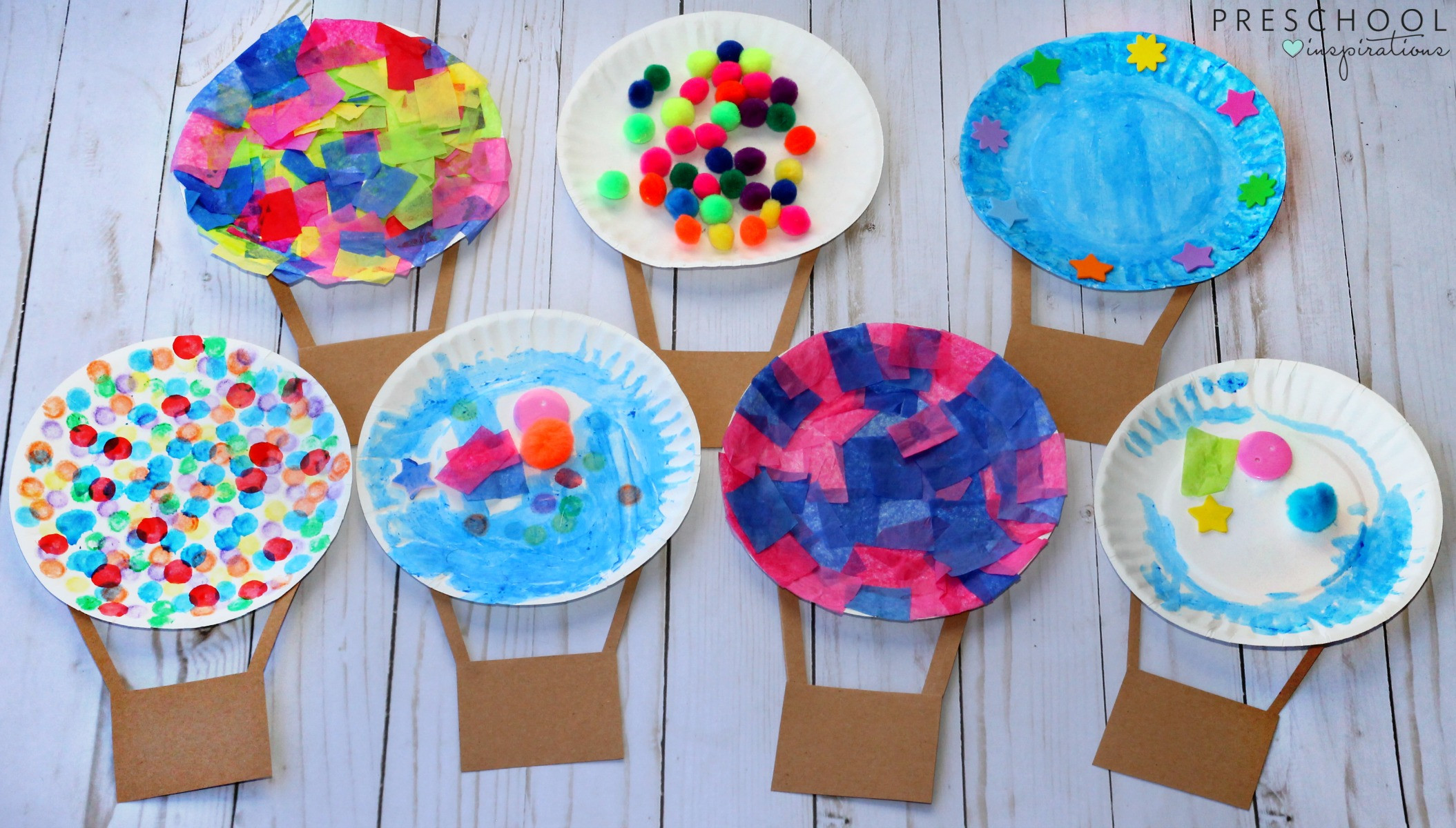 Art And Craft Ideas For Preschoolers
 Hot Air Balloon Art Activity Preschool Inspirations