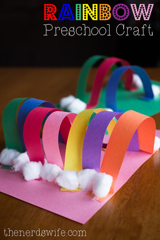 Art And Craft Ideas For Preschoolers
 Rainbow Preschool Craft with Elmer s Early Learners The