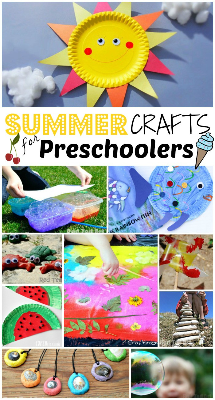 Art And Craft Ideas For Preschoolers
 Summer Crafts for Preschoolers Red Ted Art s Blog