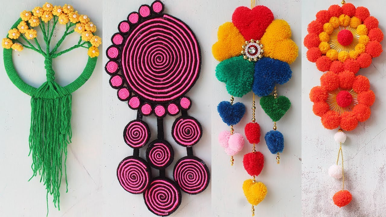 Art Crafts For Adults
 6 Easy wall hanging craft ideas with wool