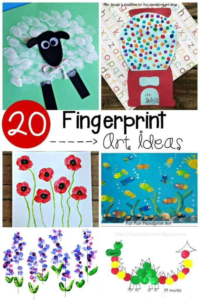 Art Ideas For Preschoolers
 20 Adorable Fingerprint Art Ideas Playdough To Plato