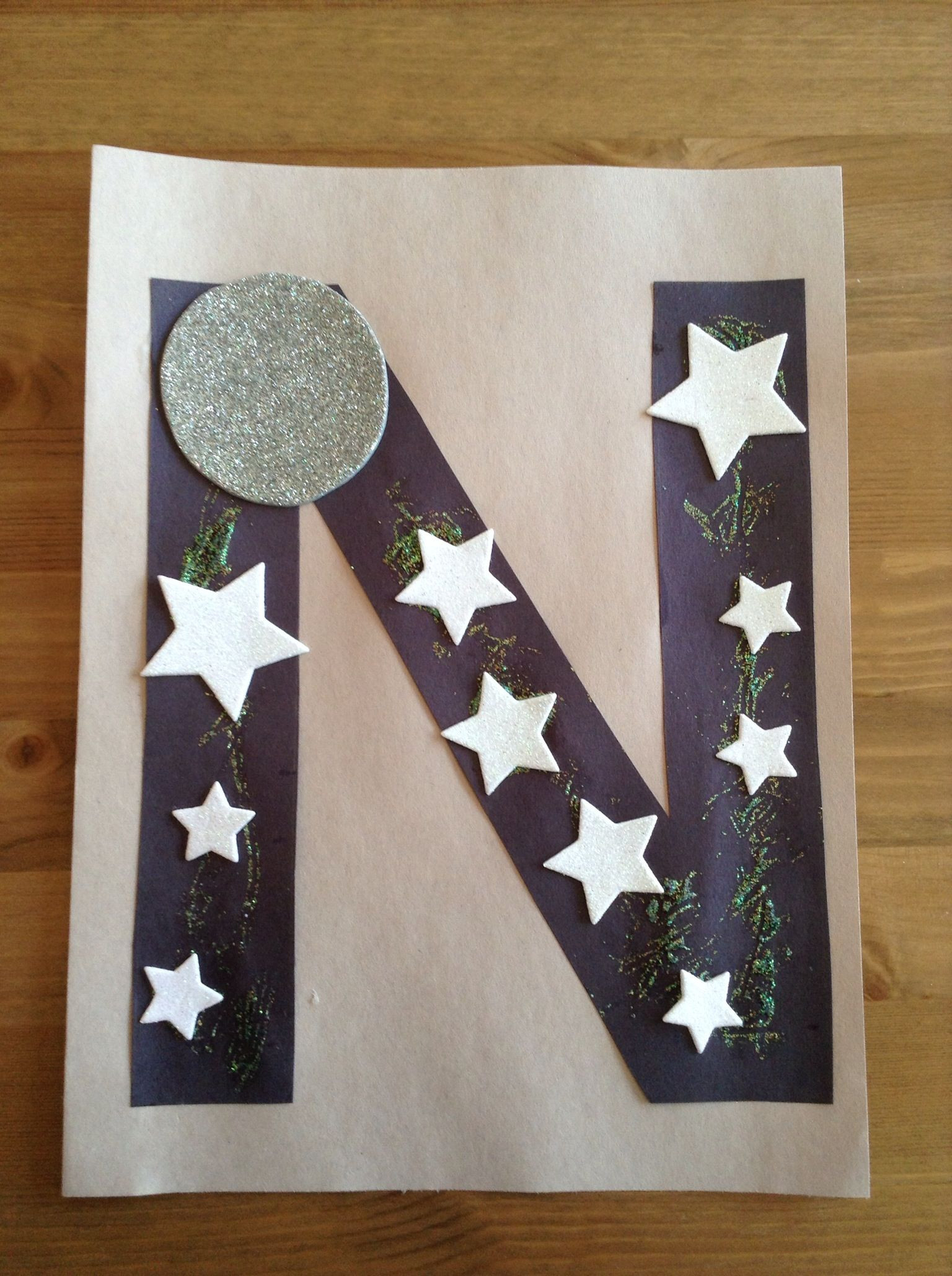 Art N Crafts For Toddlers
 N is for Night Craft Preschool Craft Letter of the