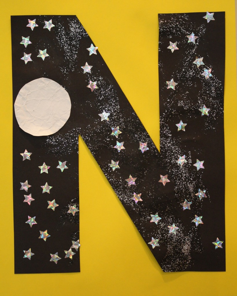 Art N Crafts For Toddlers
 N is for Night Sky Letter Recognition Activities