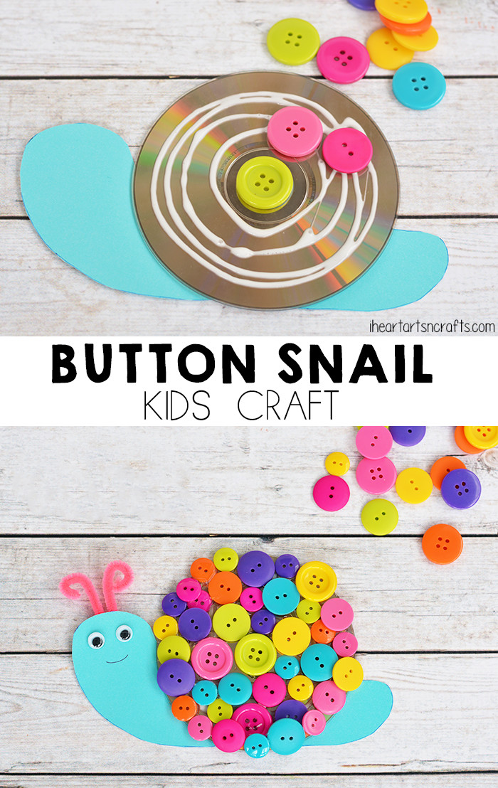 Art N Crafts For Toddlers
 Button Snail Craft For Kids I Heart Arts n Crafts
