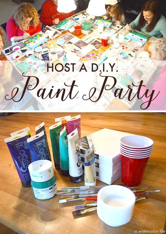 Art Parties For Adults
 How to host a DIY painting party for your birthday