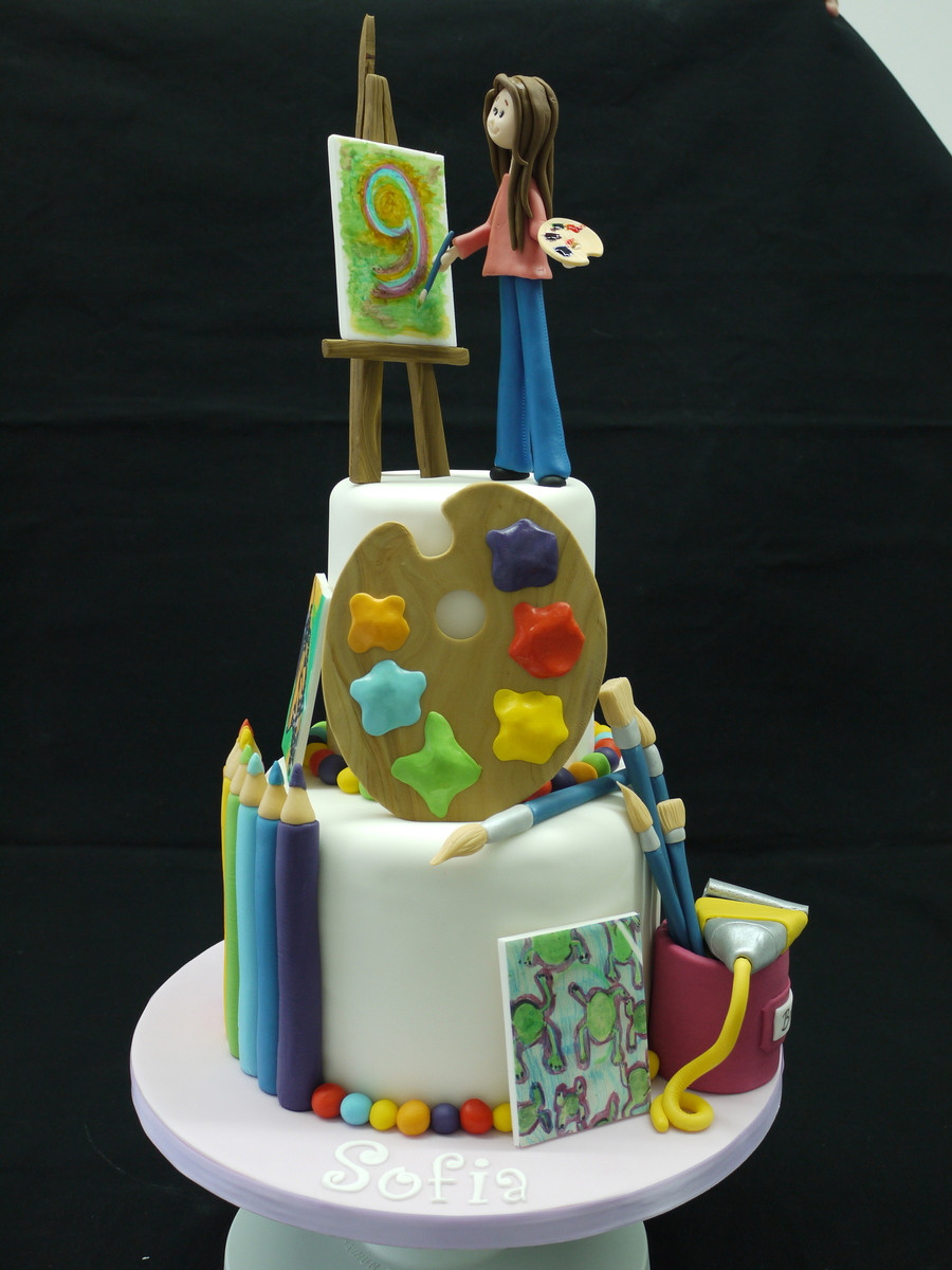 Artist Birthday Cake
 Artist Cake CakeCentral