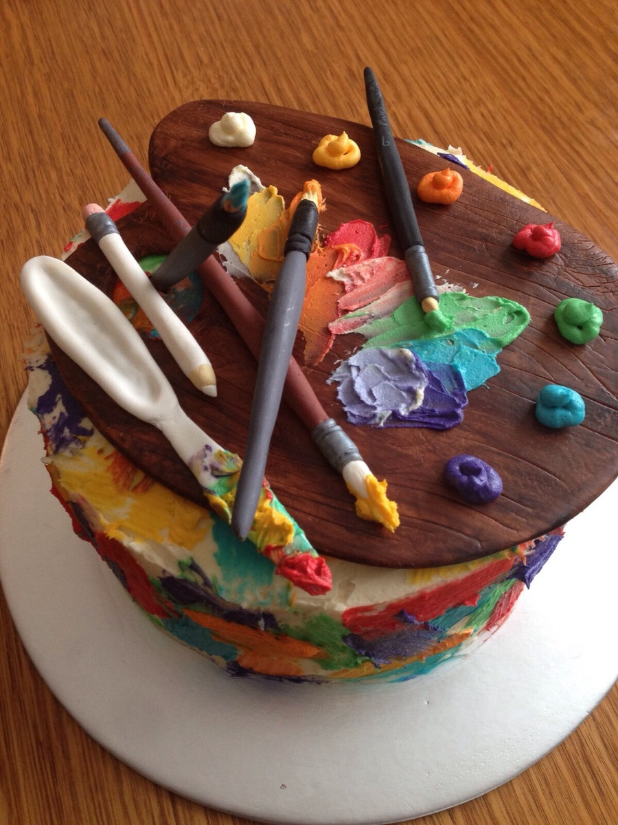 Artist Birthday Cake
 Artists Cake Topper CakeCentral