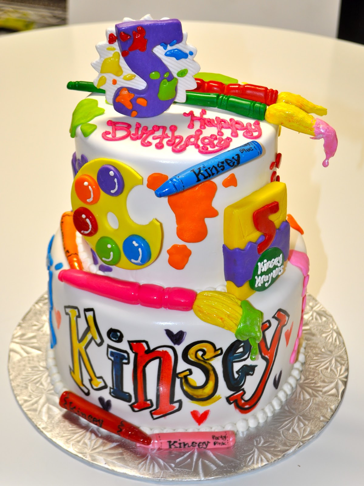 Artist Birthday Cake
 Leah s Sweet Treats Art Party Cake
