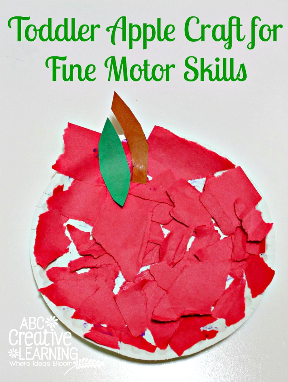 Arts &amp; Crafts For Toddlers
 Toddler Apple Craft for Fine Motor Skills Simply Today Life