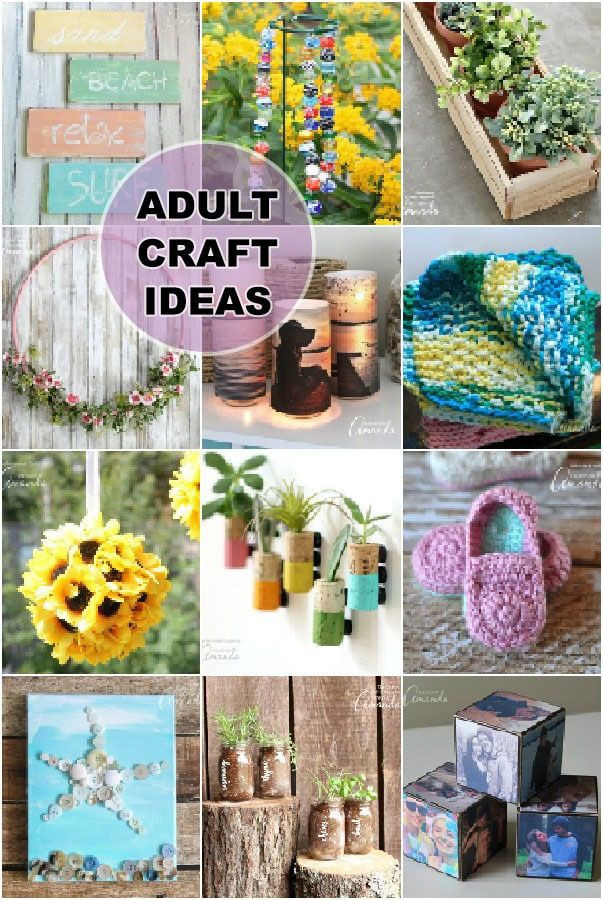Arts And Crafts Adults
 Adult Craft Ideas lots of crafts for adults