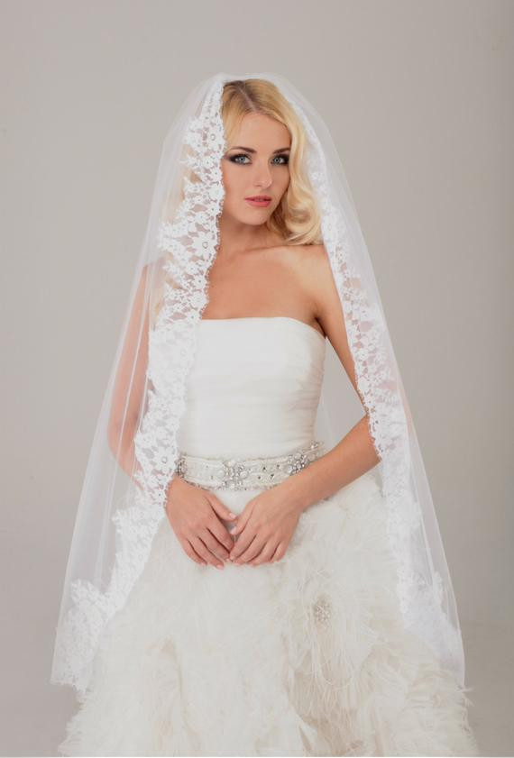 As You Like It Wedding Veils
 wedding veil lace veil veils Gorgeous white chantilly lace