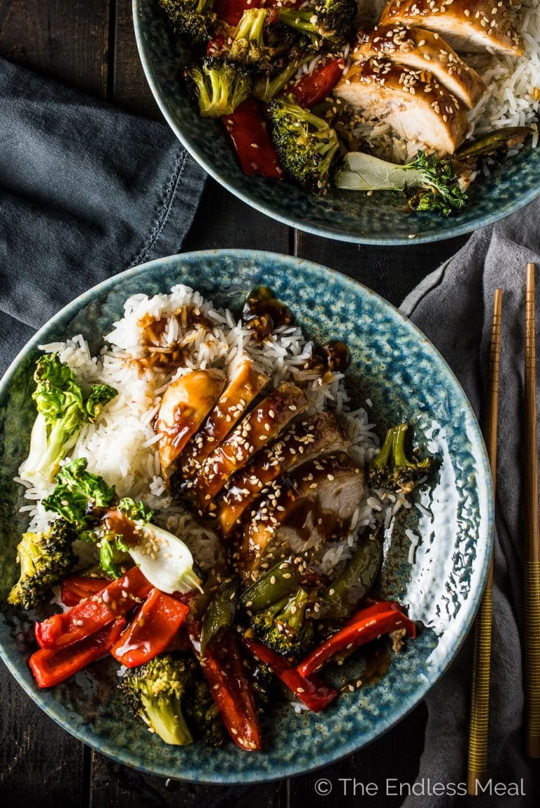 Asian Dinner Recipe
 Asian Chicken Sheet Pan Dinner