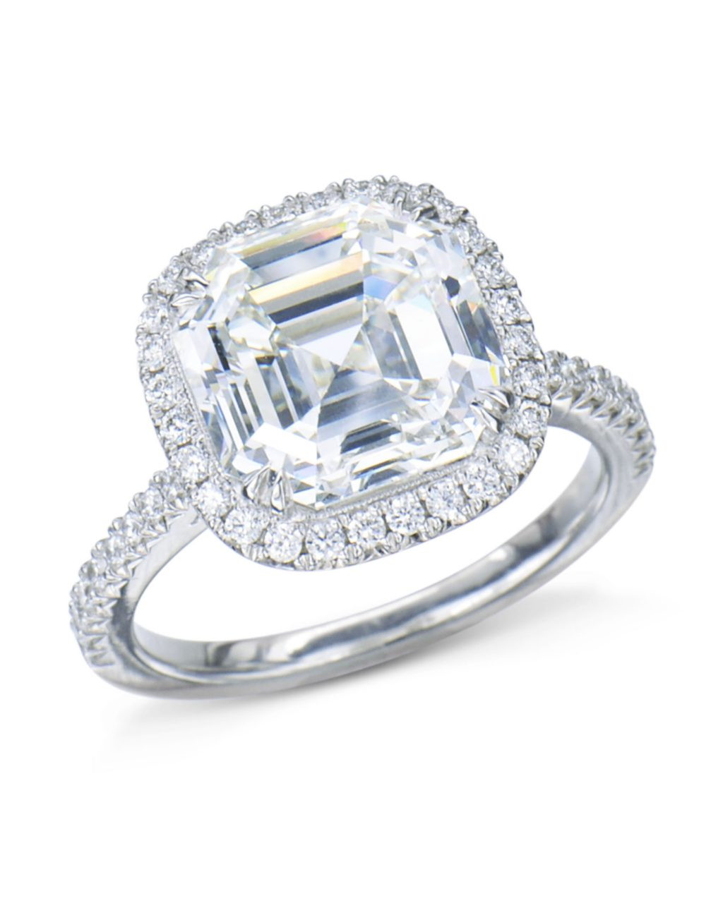 Asscher Cut Diamond Engagement Rings
 Asscher Cut Diamond Halo Engagement Ring Turgeon Raine