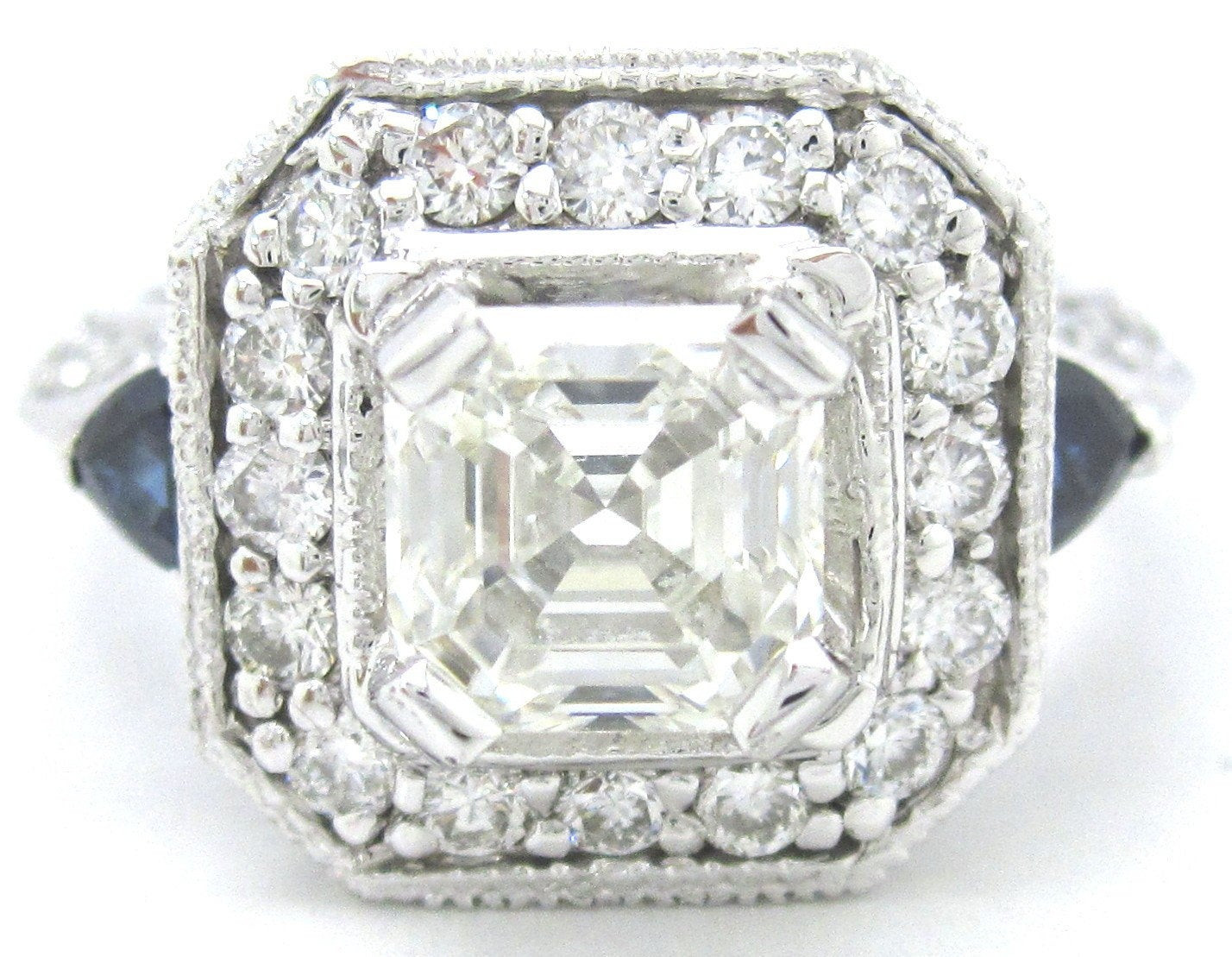 Asscher Cut Diamond Engagement Rings
 Asscher cut diamond engagement ring 2 00ctw