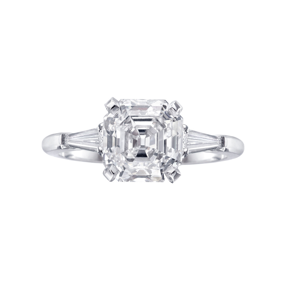 Asscher Cut Diamond Engagement Rings
 Betteridge 2 46 Carat Asscher Cut Diamond Engagement Ring